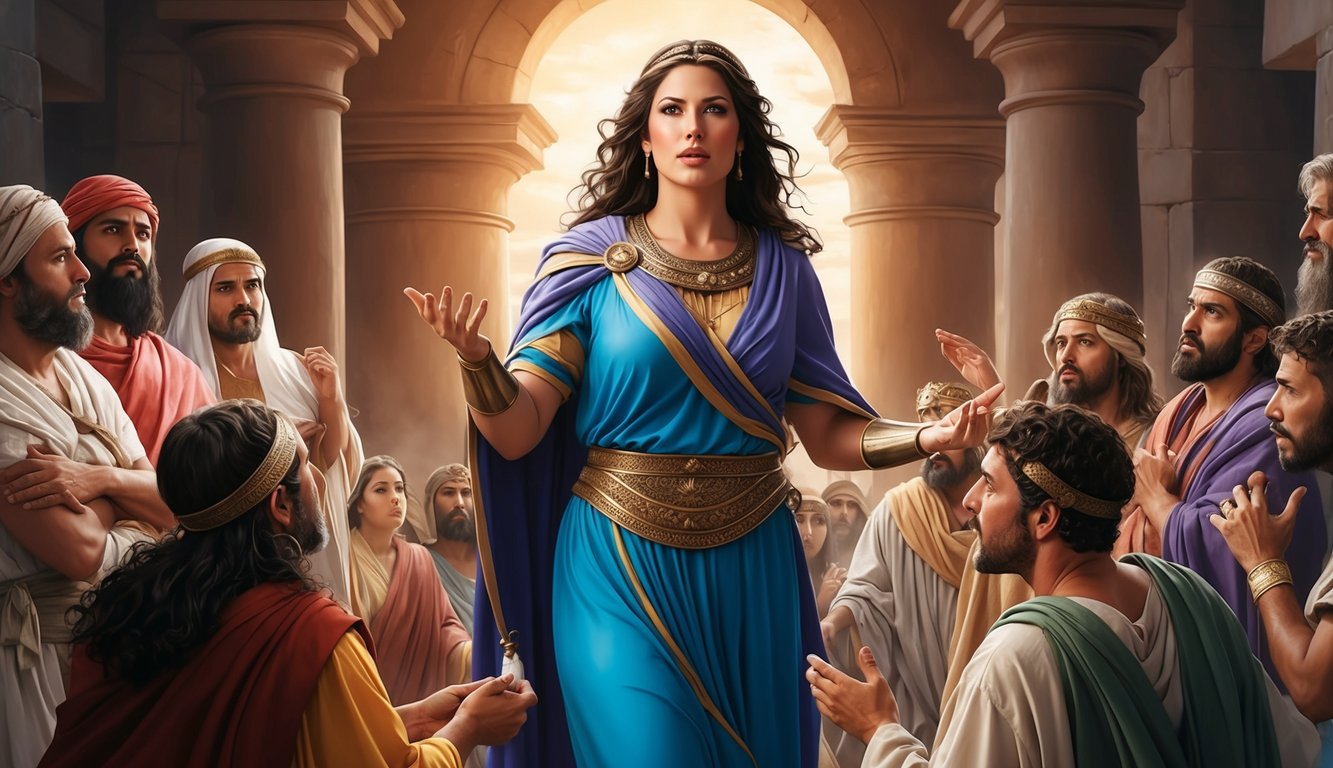 A powerful woman in ancient biblical times, surrounded by controversy and influence