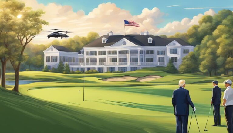 Trump on golf course, with drone, amid drone sighting concerns