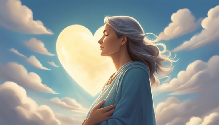 Alexa penavega in a serene vision, finding comfort in her daughter's heavenly presence