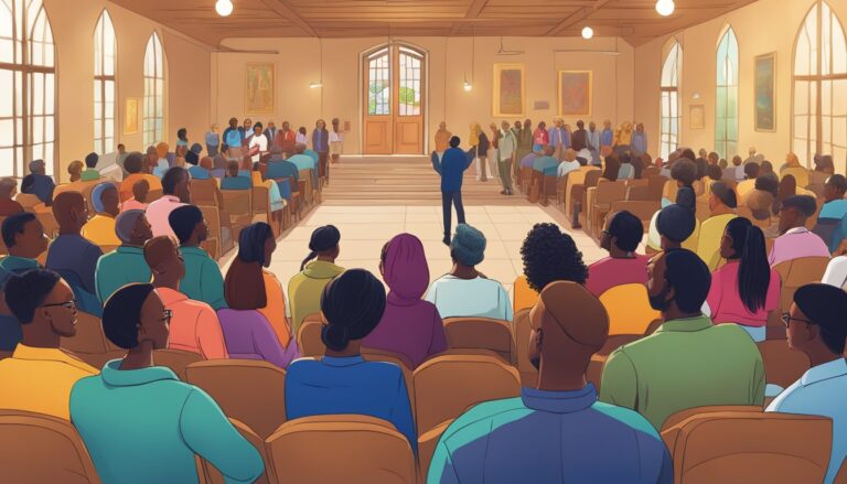 Church meeting discussing sanctuary strategies amid immigration policy changes
