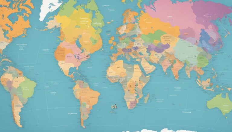 World map, illustrating global religious harassment trends, according to pew research