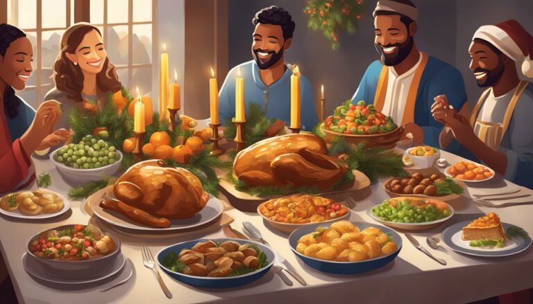 A festive post-christmas feast, celebrating traditions with a joyful gathering