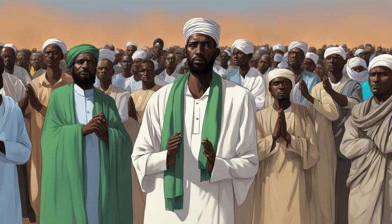 Group of sudanese christians, likely victims of violence amid conflict
