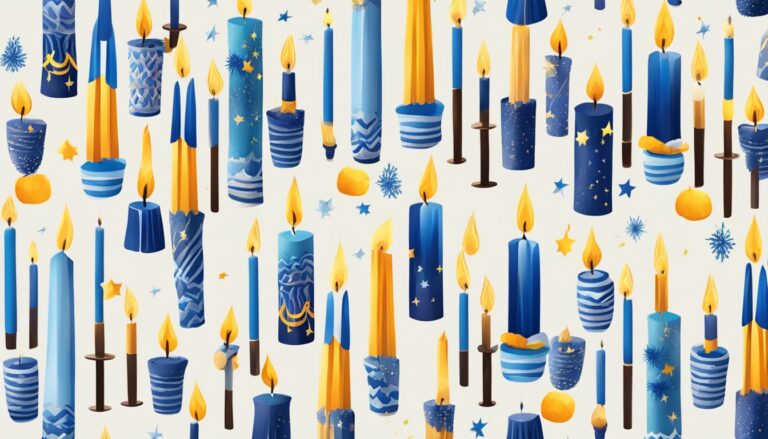 Illustration of various lit candles, celebrating religious observances from around the world