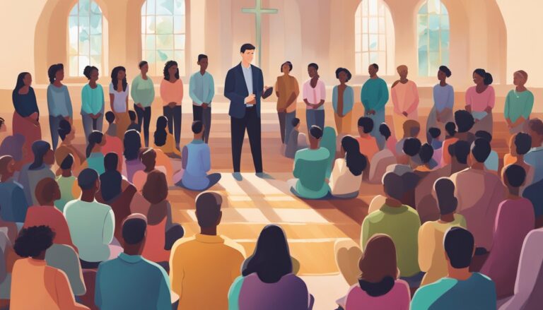 Pastor matt chandler addressing a church gathering, discussing lauren's health updates