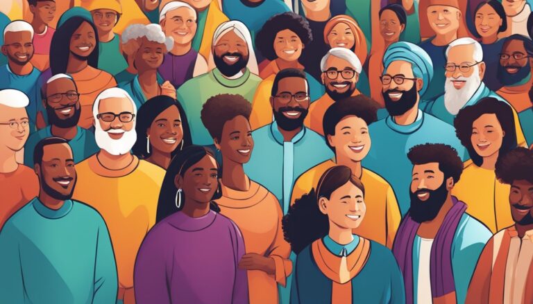 Illustration of diverse people, reflecting unity and inclusion in christianity