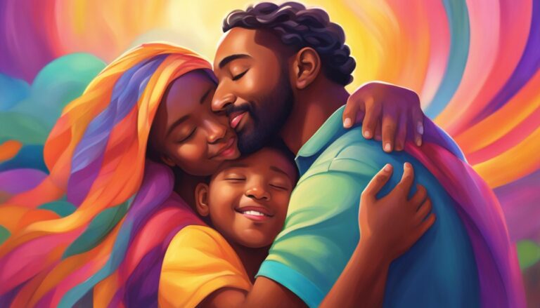 Illustration of a loving family, reflecting a parent's journey with a transgender child