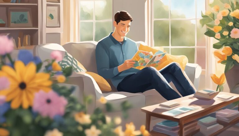 Image on a page about matt chandler: man reading, home after hospitalization