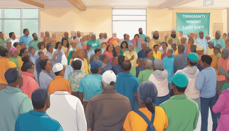 Clergy and community members gather to support immigrants, amidst rising fears